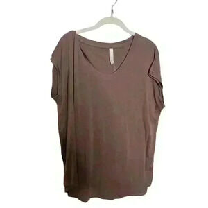 Athleta Women's Avenue Tee Mocha Size Large